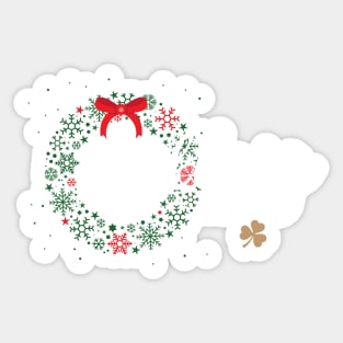 Happy Christmas Irish Sticker